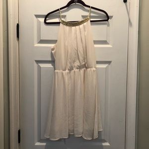 White/ivory tank top dress